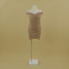 Vestido tela tornasolada corte sirena color dorado - Nora