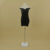 Vestido tela tornasolada corte sirena color negro - Nora