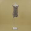 Vestido tela tornasolada corte sirena color nude - Nora