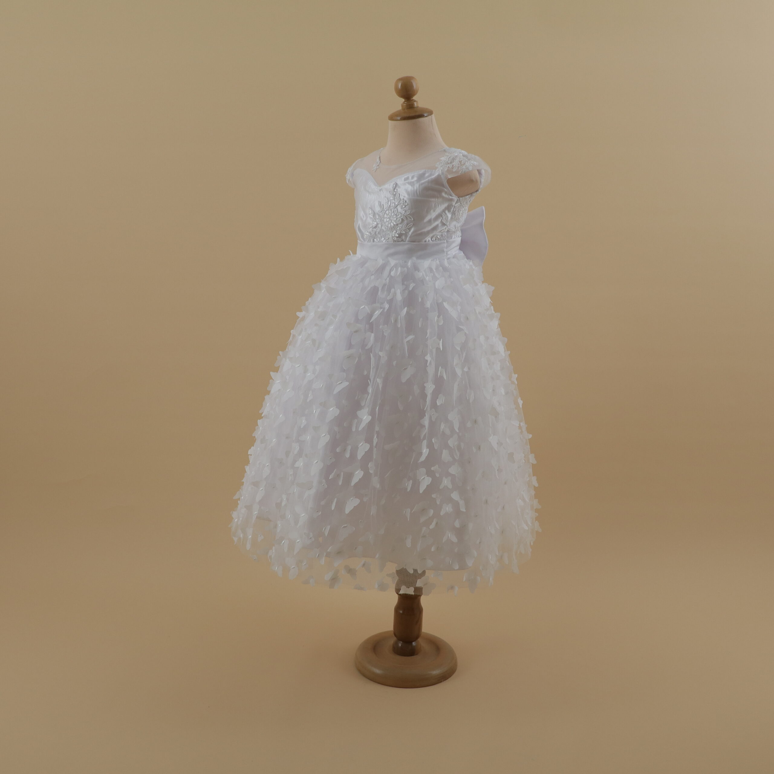 vestido para niñas color blanco con mariposas - Selene vestido para niñas color blanco con mariposas - Selene
