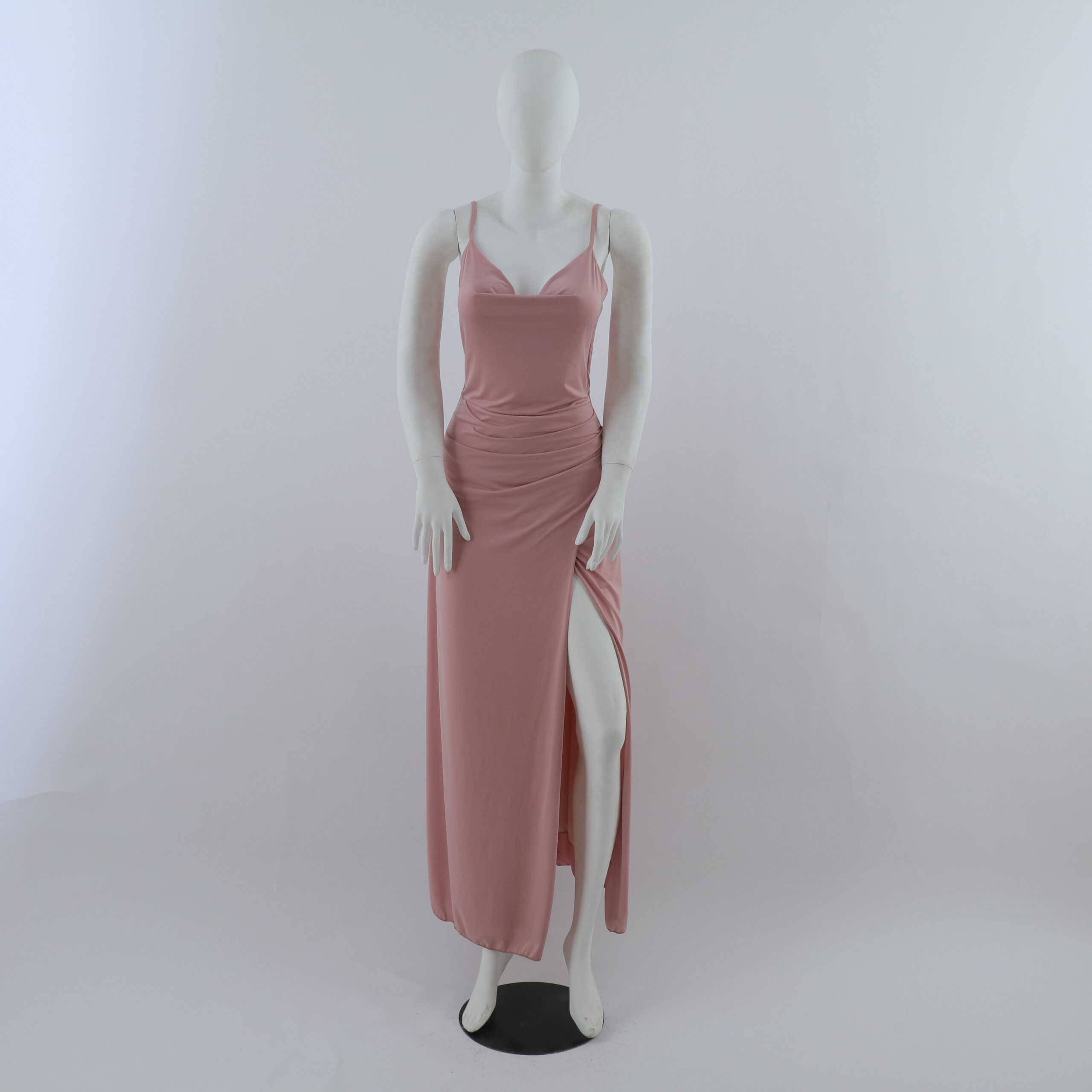 vestido tela piel de durazno estilo corte sirena color palo rosa - Dafne vestido tela piel de durazno estilo corte sirena color palo rosa - Dafne