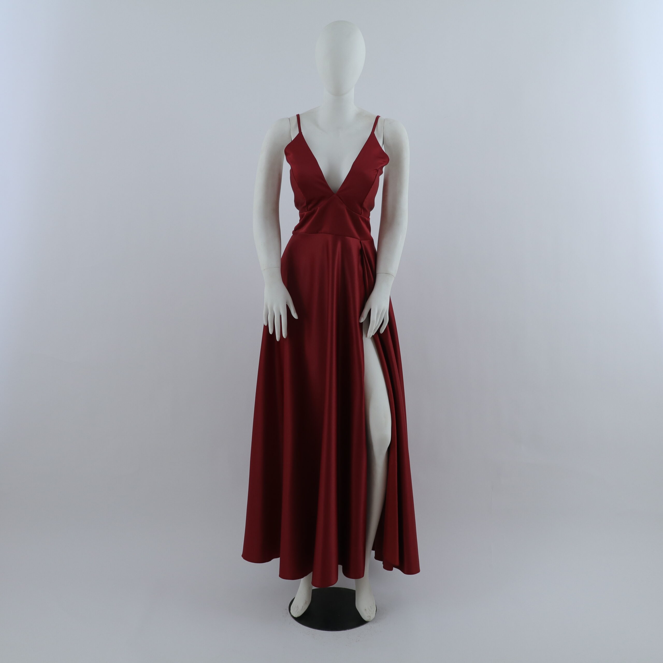 vestido tela podesua gruesa cintura modelo corona color vino - Amanda vestido tela podesua gruesa cintura modelo corona color vino - Amanda