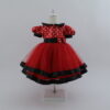 vestido para niñas Minnie rojo