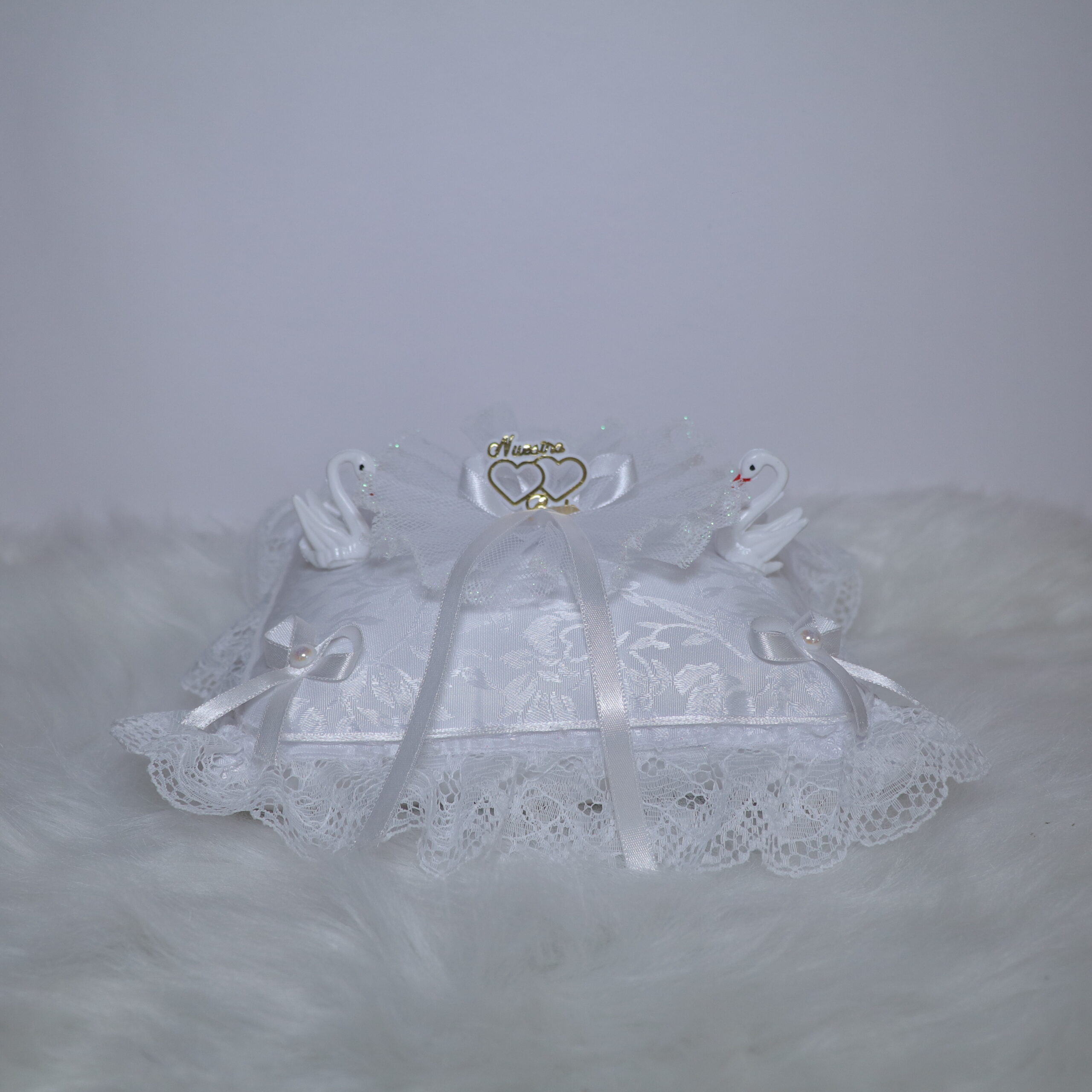 Porta aros almohada con cisnes X15A1