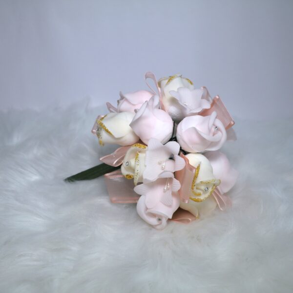 bouquet melon perla cinta organza X14C4