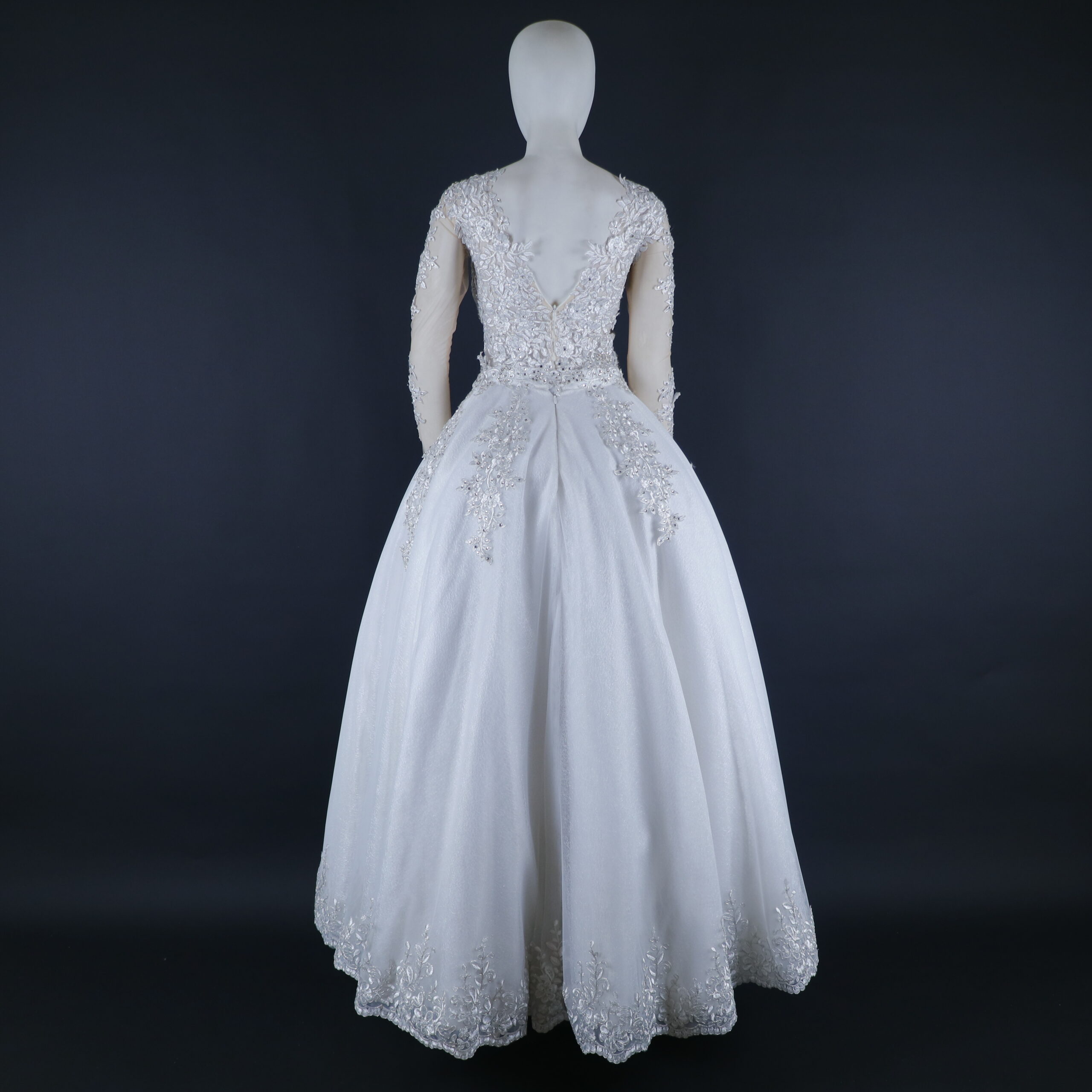 vestido novias dos en uno falda estilo princesa color ivory - Trecy