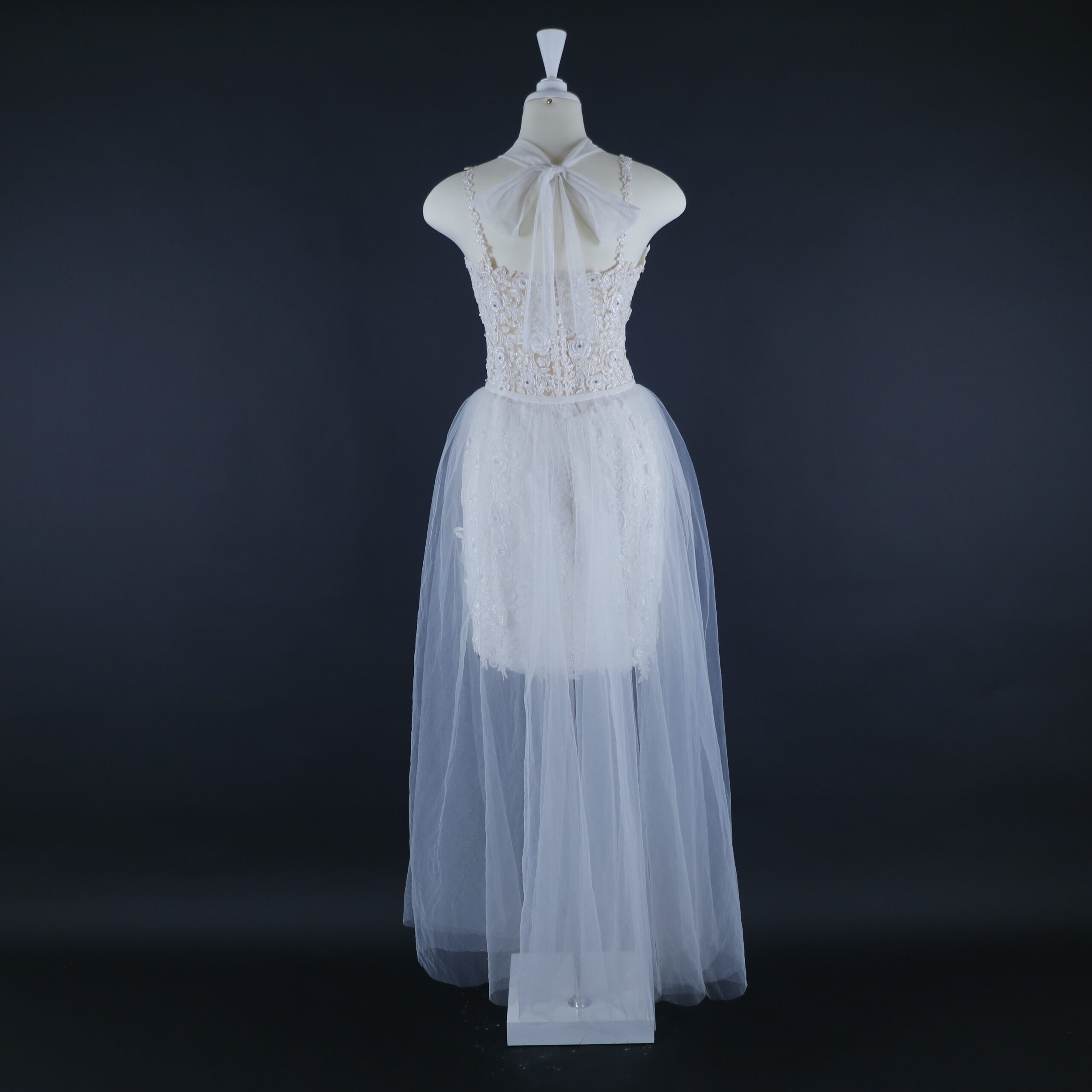 vestido novias falda tul español - Leticia