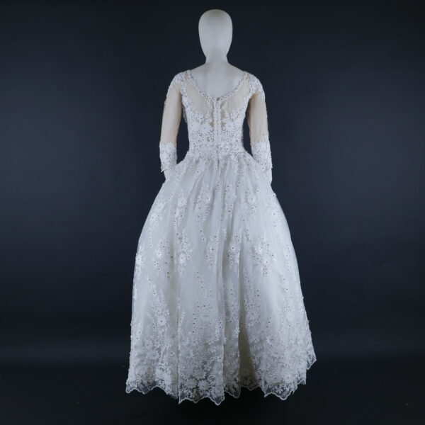 Vestido novias tela podesua tul falda estilo princesa tela podesua color ivory - Frida