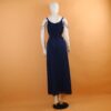 Vestido con cierre y corset color azul noche - Yandira Vestido con cierre y corset color azul noche - Yandira