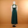 vestido con cierre y corset color verde botella - Milly