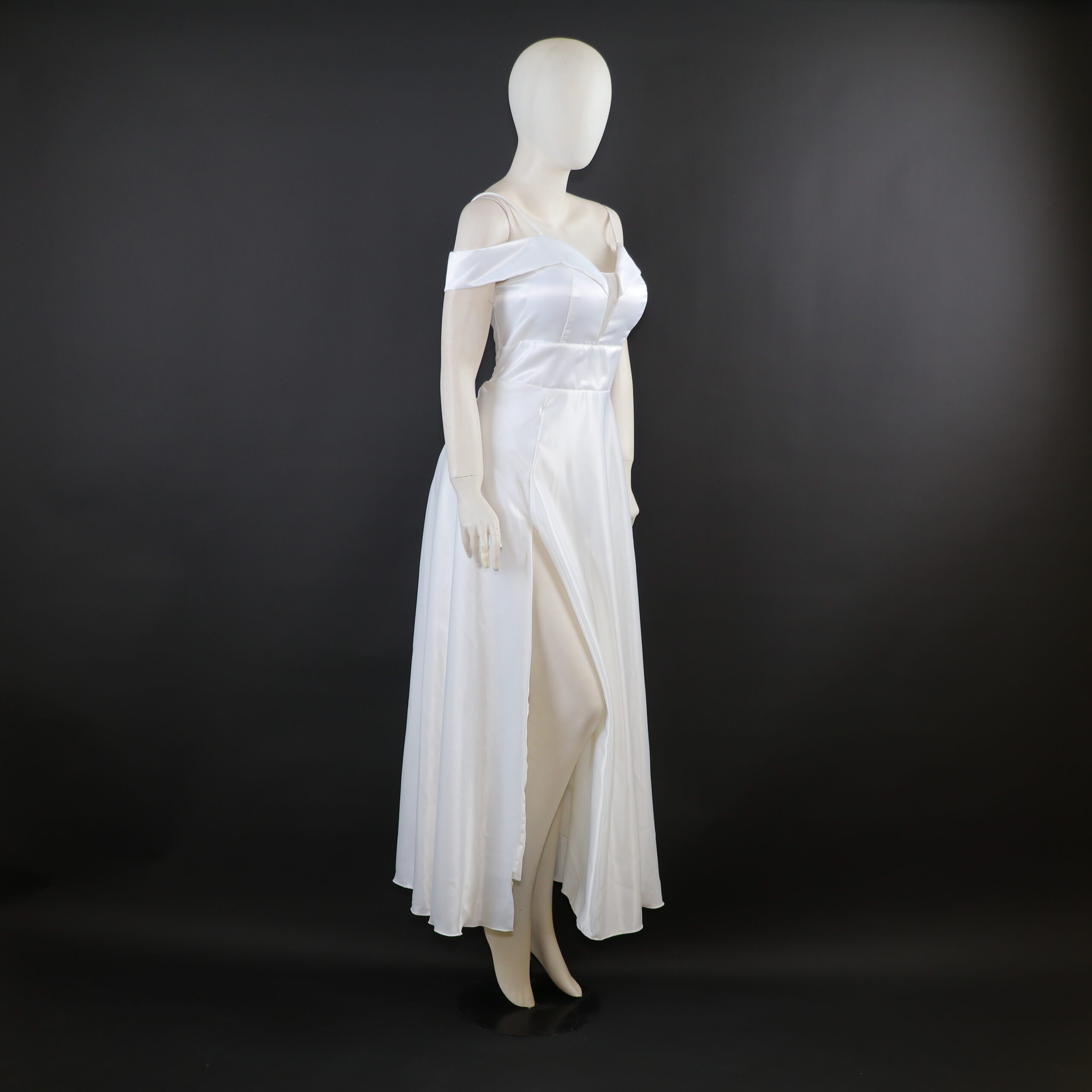 vestido novias mangas caidas color ivory -Débora