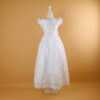 vestido niñas tipo novia tela tul fantasia color ivory - Ailyn