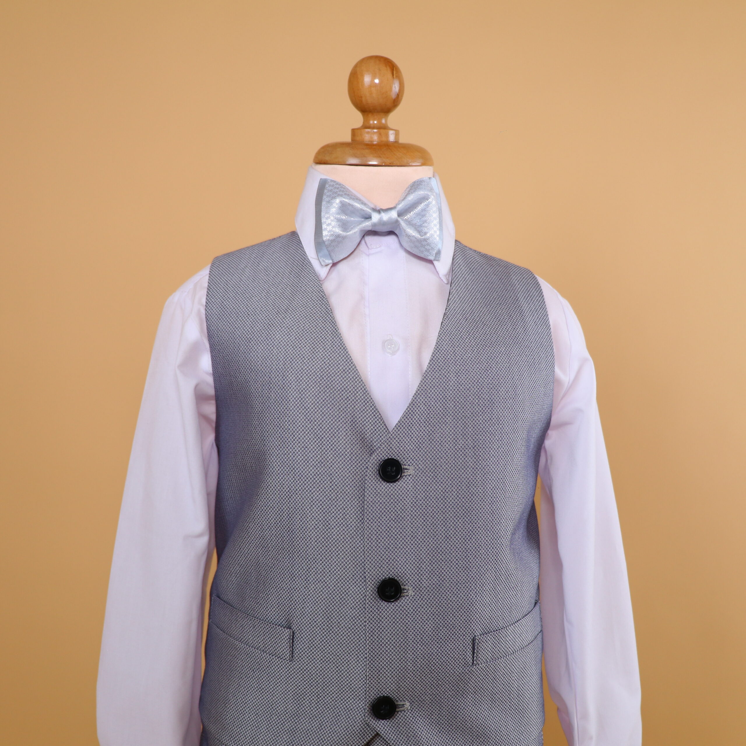 chaleco plateado para niños - Adrielito 2