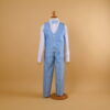 terno elegante niños color celeste - Piero