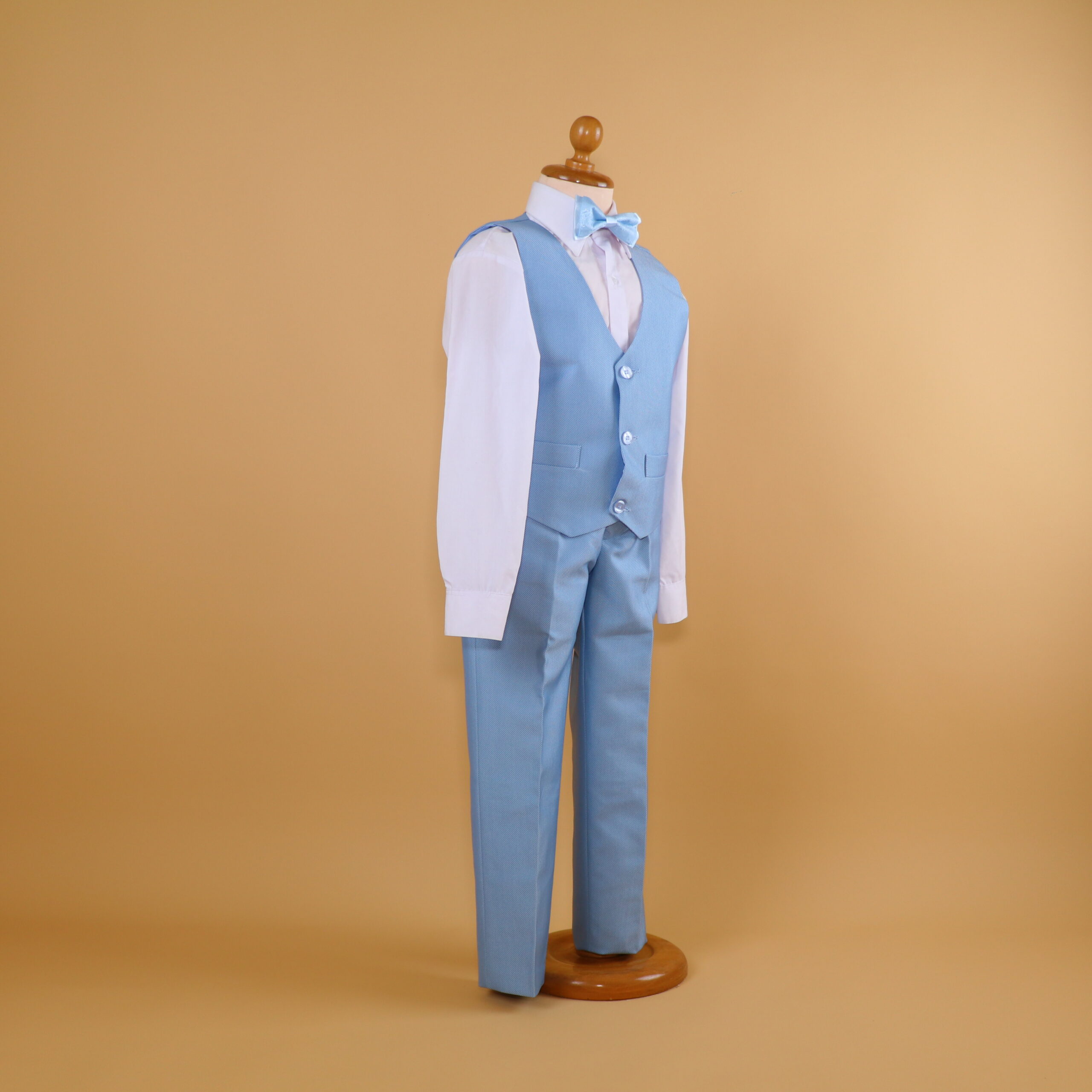 terno niños tela manchester wafer color celeste - Piero