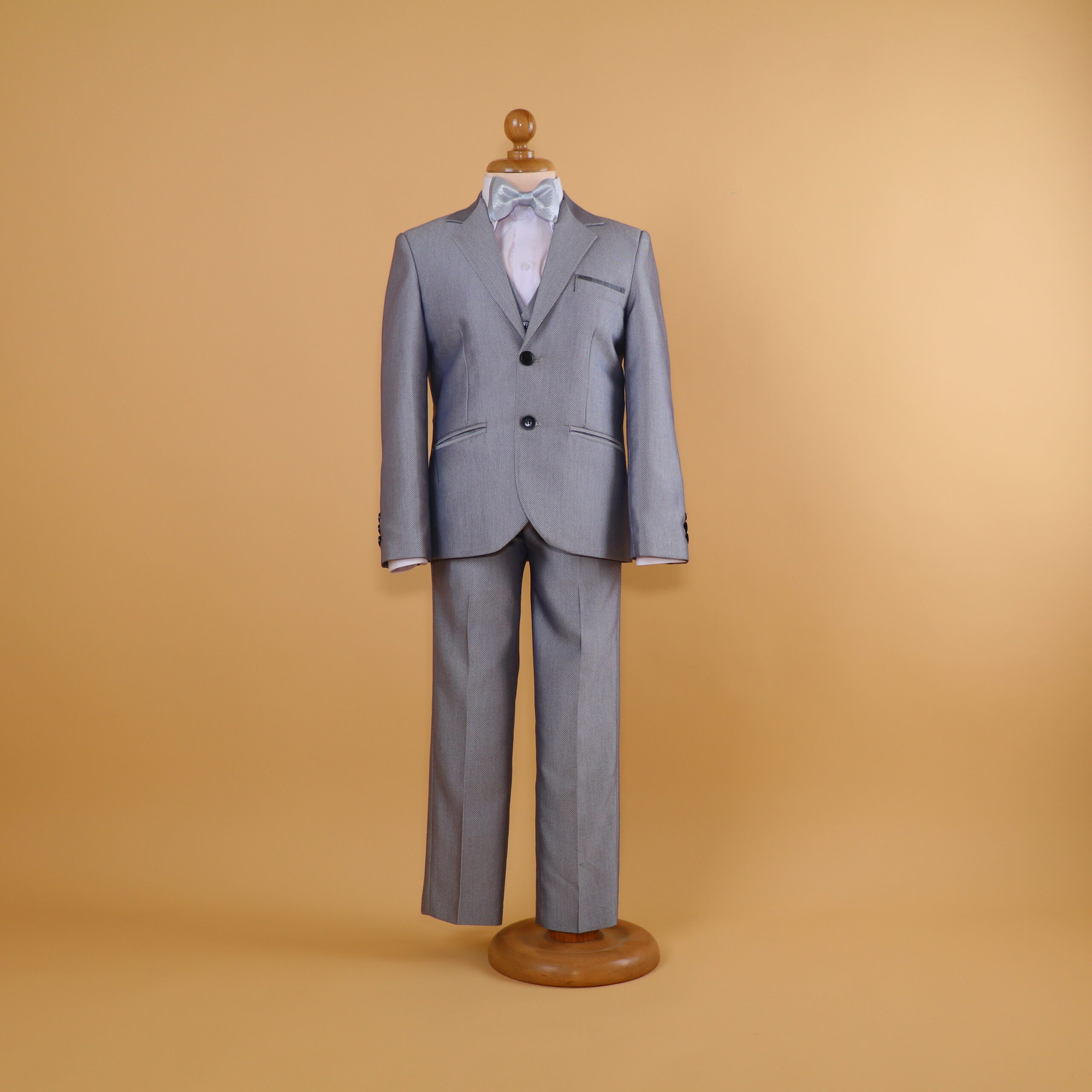 terno plateado para niños bolsillo recto - Adrielito 2