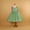 vestido niñas color verde olivo - Alexa
