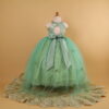 vestido niñas con cierre y lazo color verde olivo - Lizzie vestido niñas con cierre y lazo color verde olivo - Lizzie