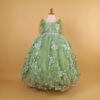 vestido para niñas color verde olivo - Alexa