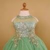 vestido para niñas escote halter color verde olivo - Lizzie vestido para niñas escote halter color verde olivo - Lizzie