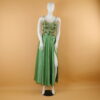 vestido tela versace corpiño con encajes color verde olivo - Stefanny vestido tela versace corpiño con encajes color verde olivo - Stefanny